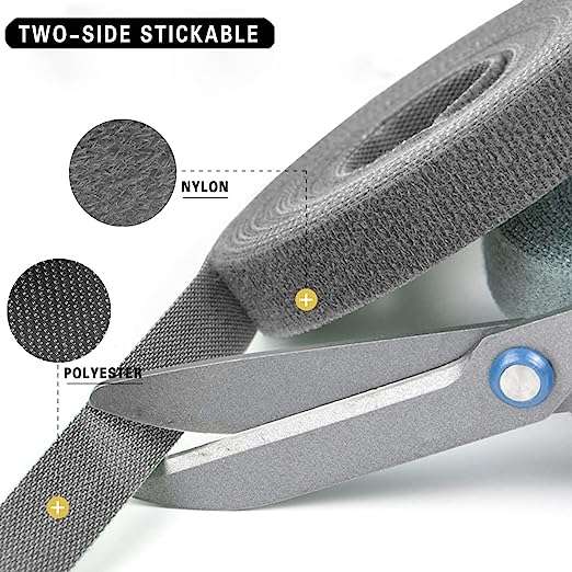 Reusable Hook and Loop Cable Straps-White