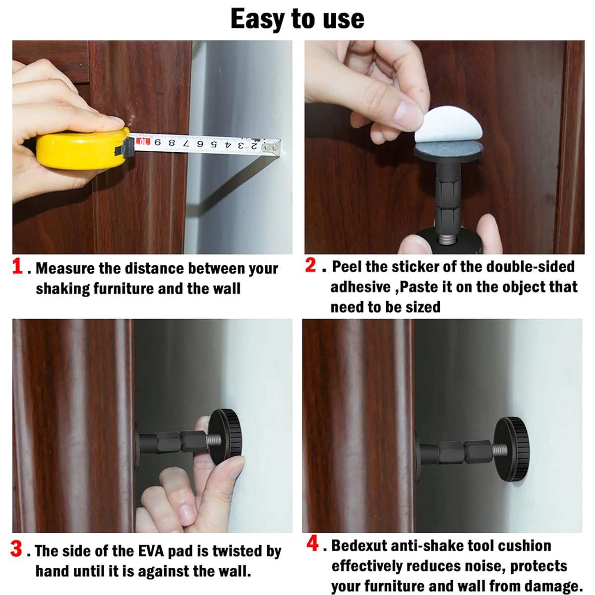 Adjustable Anti-Shake Furniture Stoppers