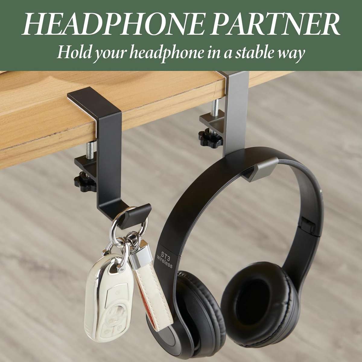 Clamp On Headset Holder