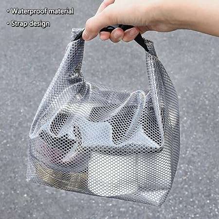 Snap Waterproof Swim Suit Storage Bag/White