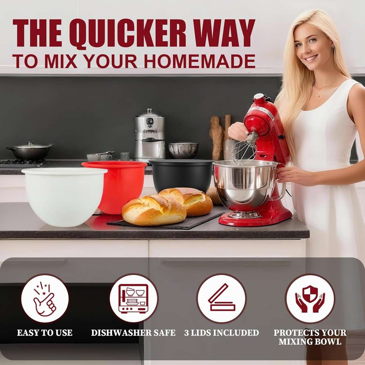 MixMate Silicone Bowl Liner - Black