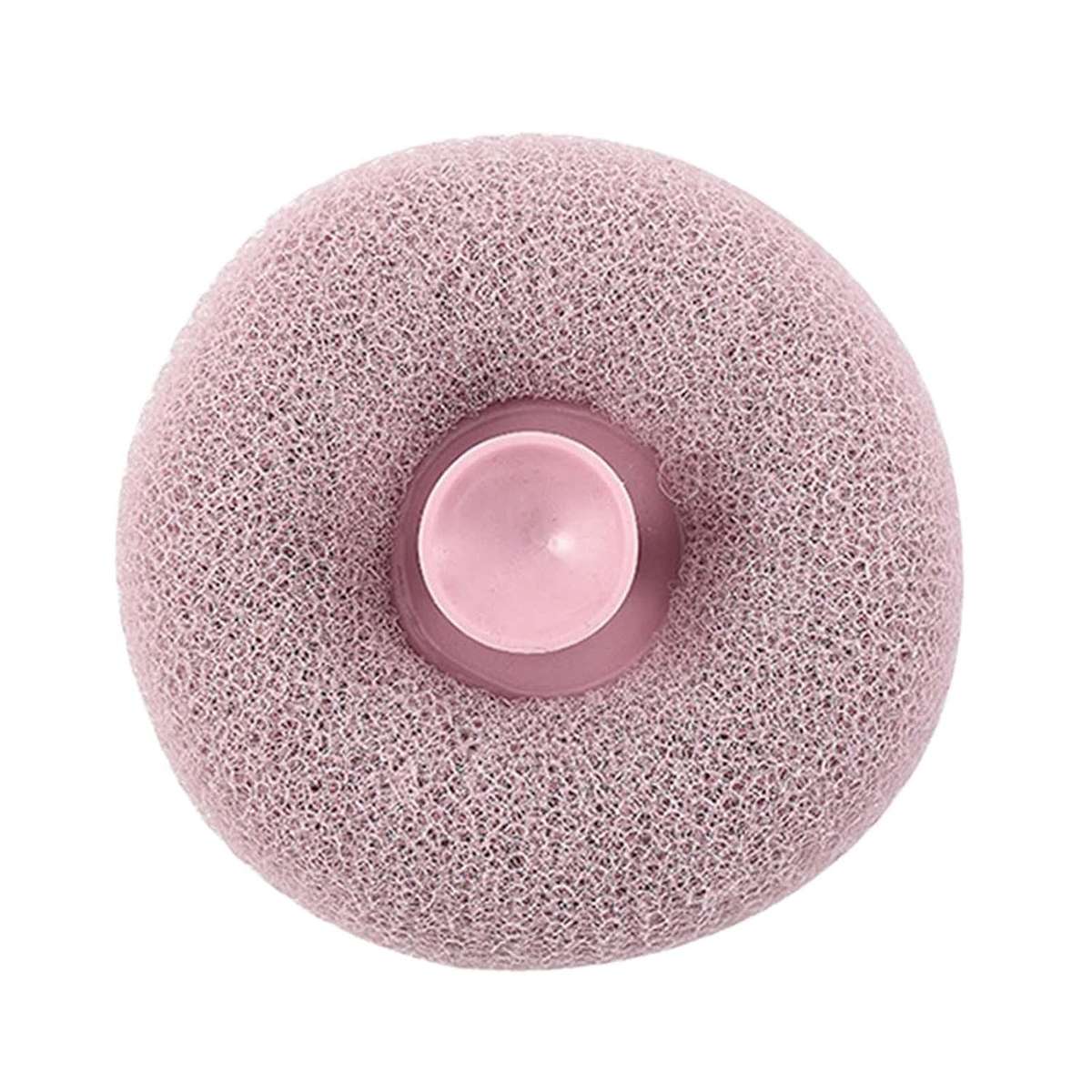 Body Loofahs  Shower Bath Exfoliating Scrubbers with Suction Cup - White