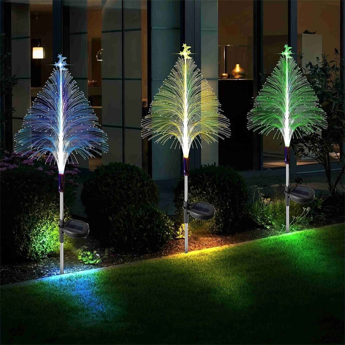 Fireworks Solar Garden Light  Multicolor Decorative Outdoor Lamp