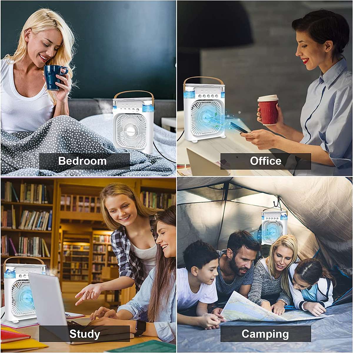 Portable Air Conditioner Fan/Black