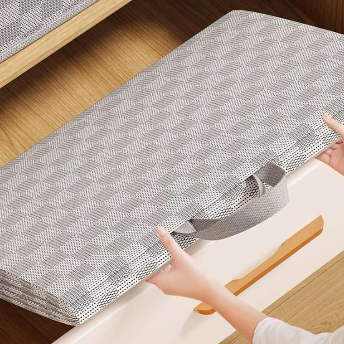 Dust-proof Non-woven Quilt Bag with Zip Lid/ Med 56*45*56