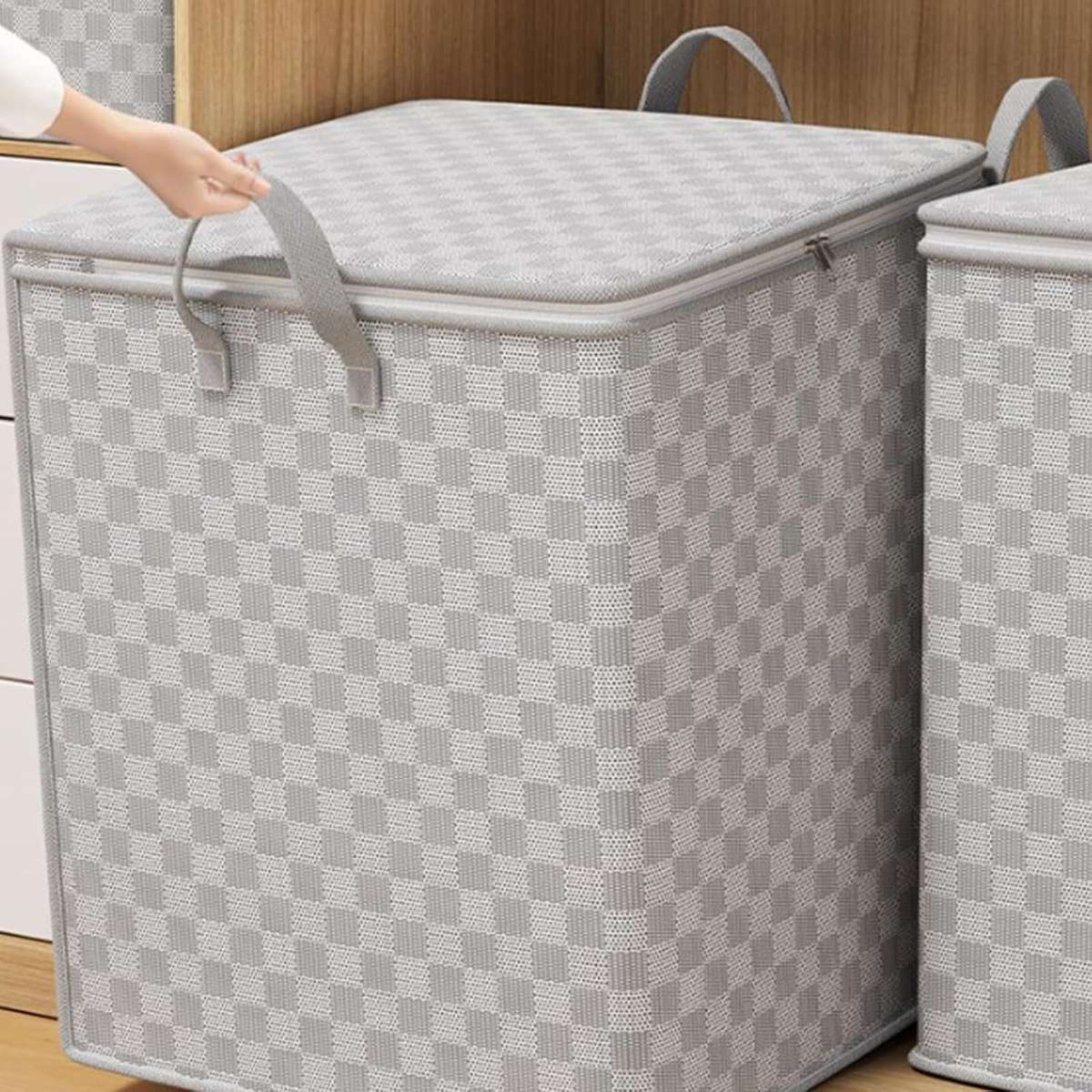Dust-proof Non-woven Quilt Bag with Zip Lid/ Med 56*45*56