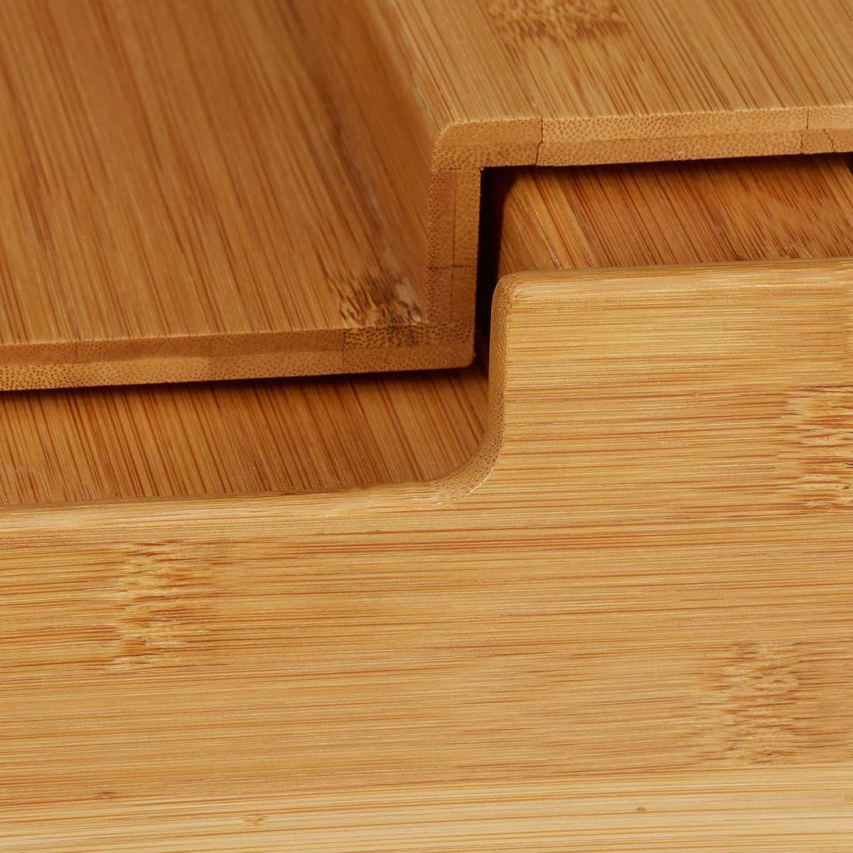 Natural Bamboo Spice Rack  3-Tier Extendable Kitchen Organizer