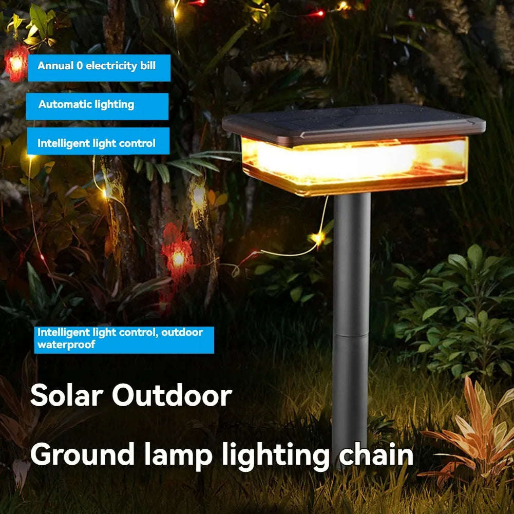 2-in-1 Solar Garden Light and Rope Light - Cool White