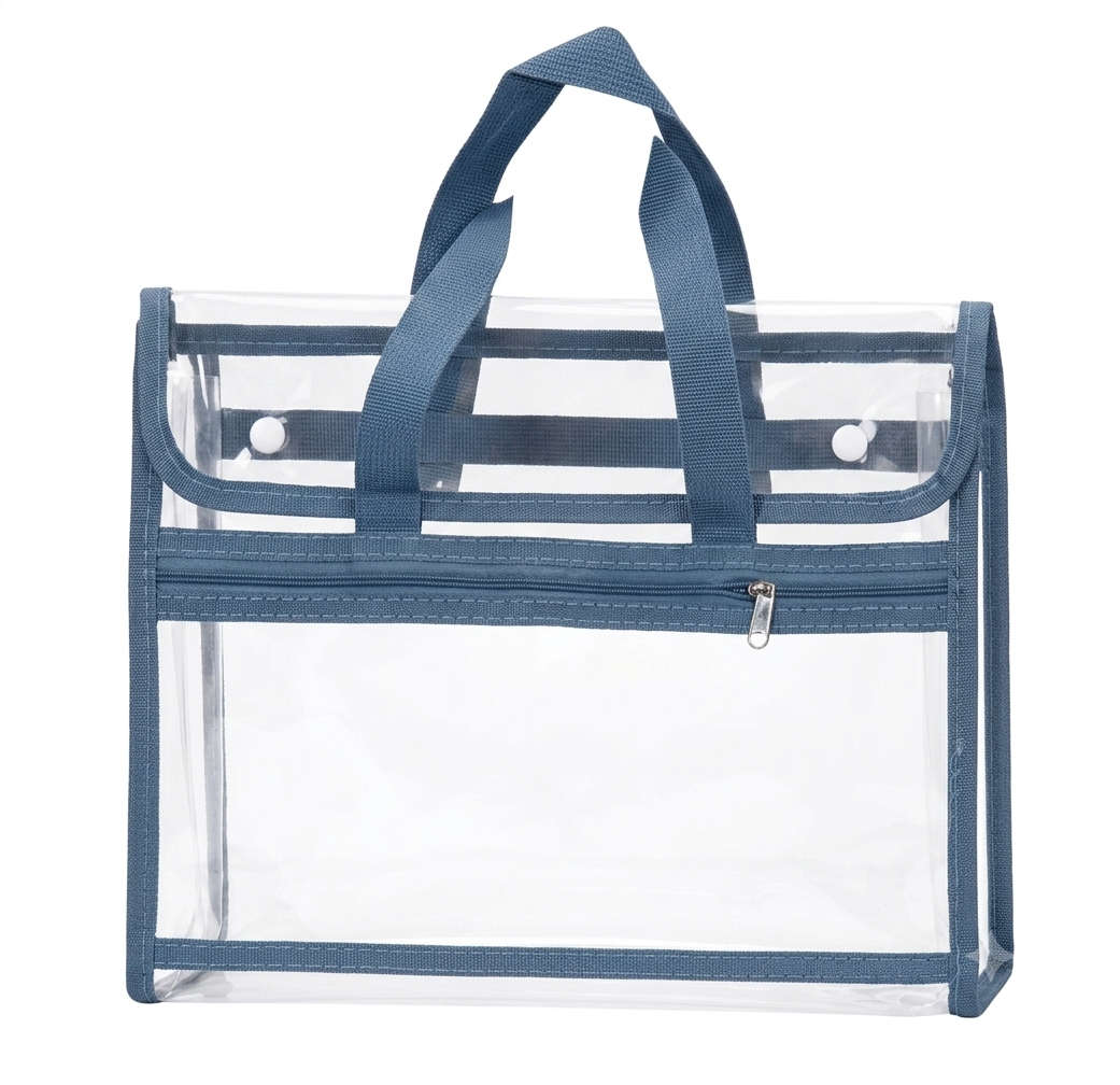 12 Pocket Transparent A4 File Organizer with Zip
