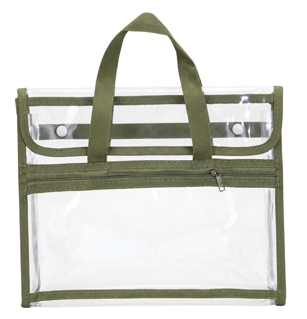 12 Pocket Transparent A4 File Organizer with Zip