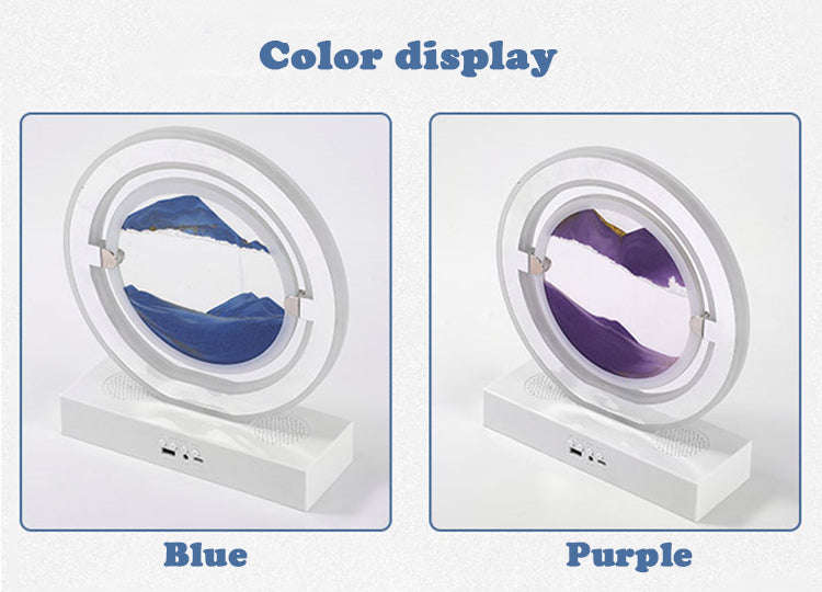 Quicksand Bluetooth Speaker Table Lamp-Blue