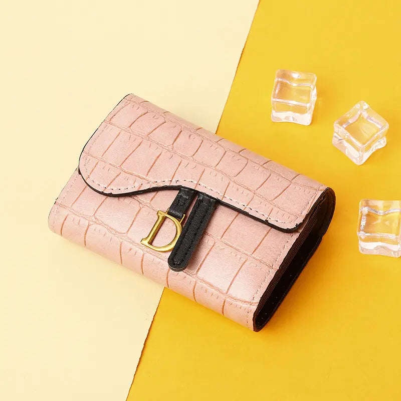 PU Croc Leather Style Women's Multi Card Wallet-GREEN