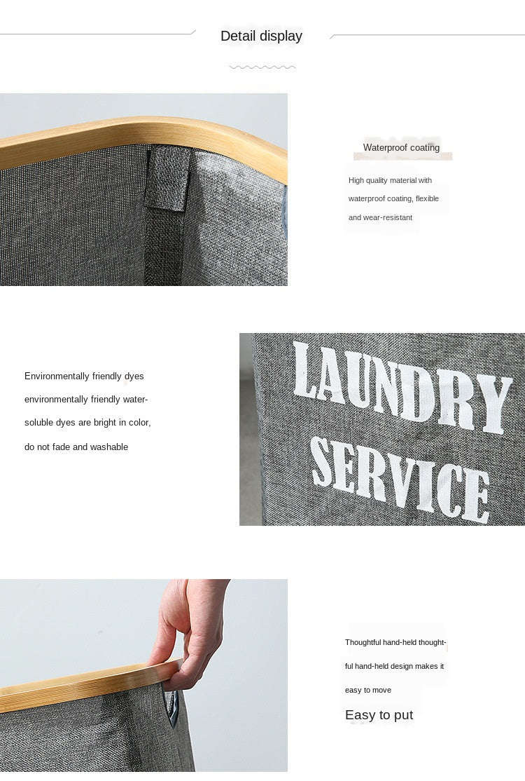 laundry and storage basket - Round-GREY