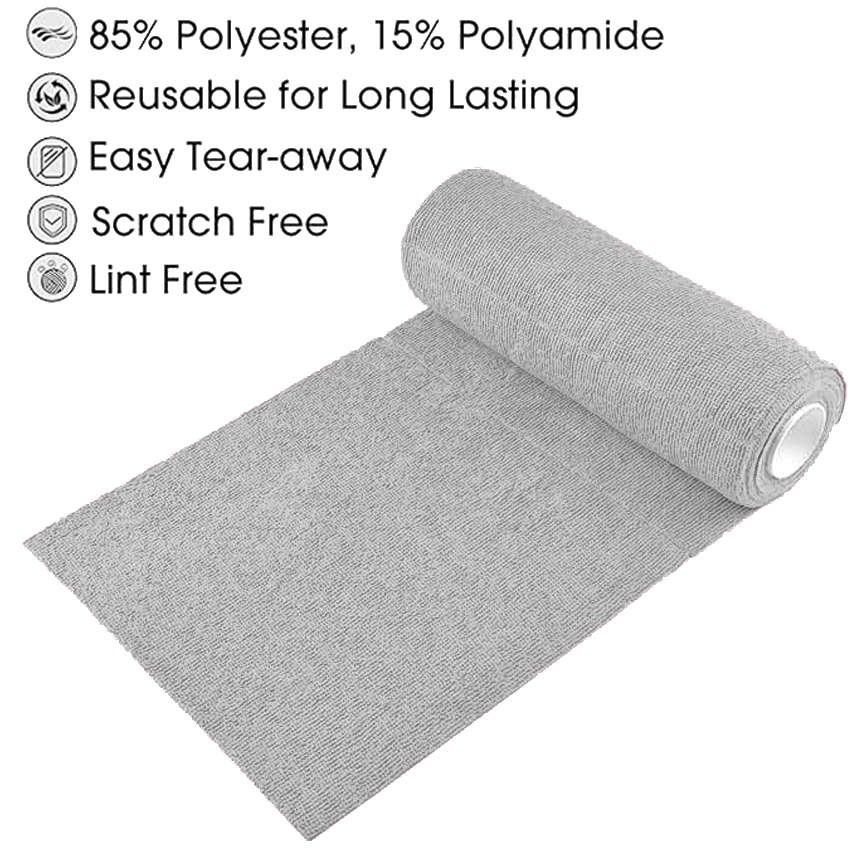 EcoWipe Microfiber Towel Roll-GREY
