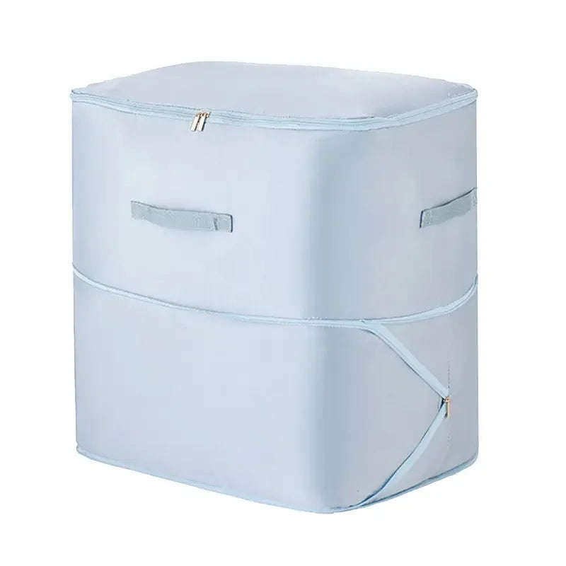 SatinDrill Quilt Compression Storage Bag  150L Capacity, Dual Zippers, Premium Nylon - Cream