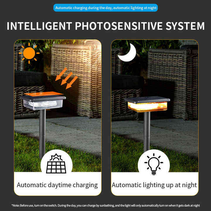 2-in-1 Solar Garden Light and Rope Light - Cool White