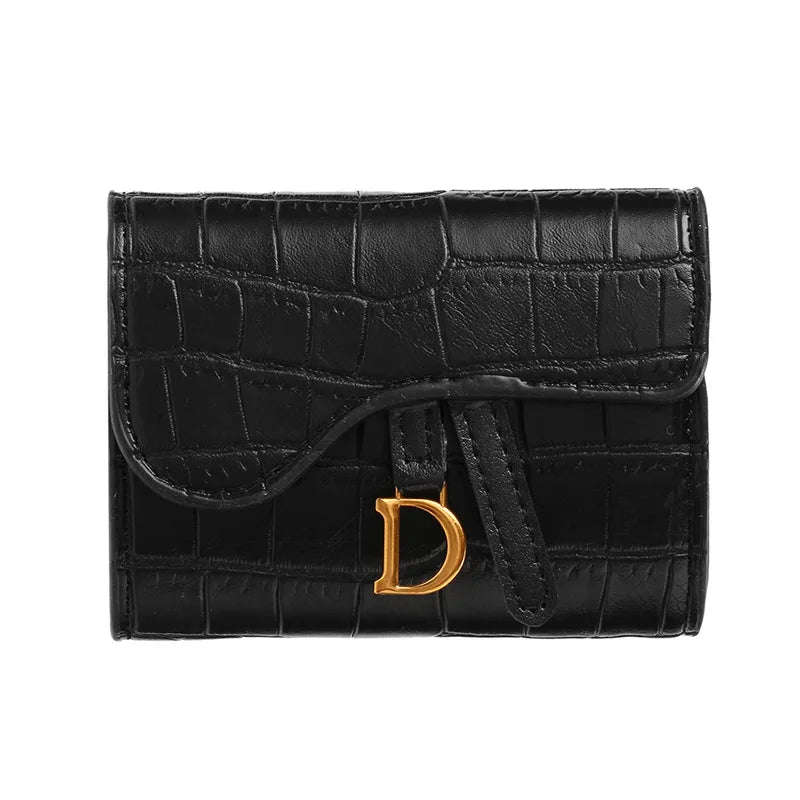 PU Croc Leather Style Women's Multi Card Wallet-GREEN