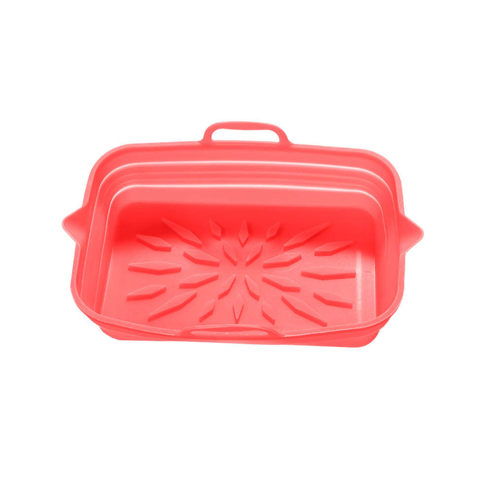 Rectangular Foldable Silicone Tray-Grey