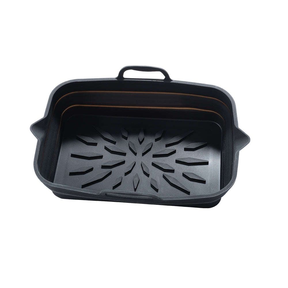 Rectangular Foldable Silicone Tray-Grey