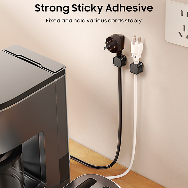 6 Pack Magnetic Cable Clips- Black