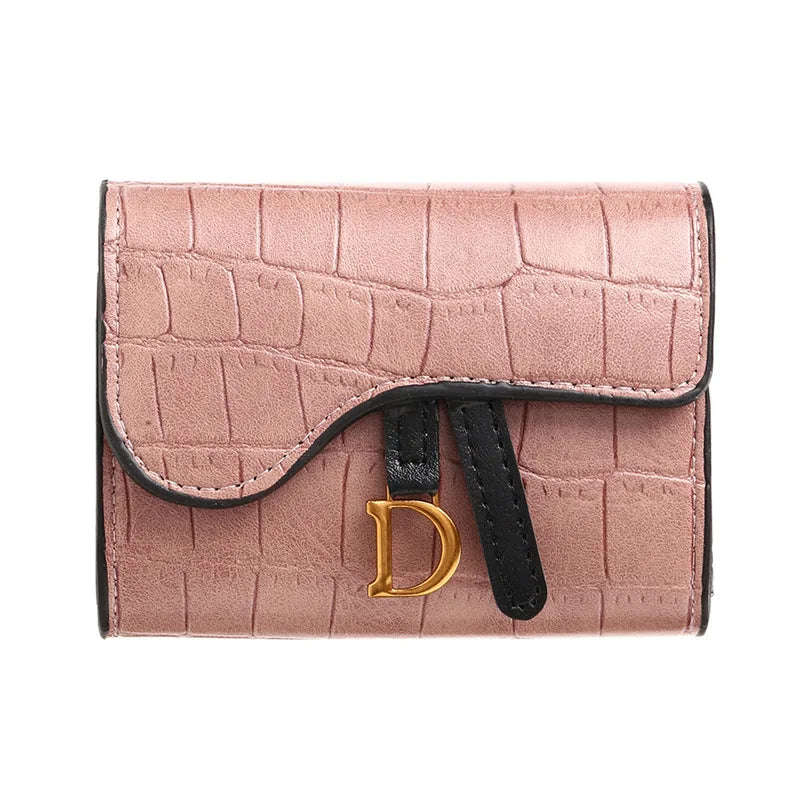 PU Croc Leather Style Women's Multi Card Wallet-GREEN