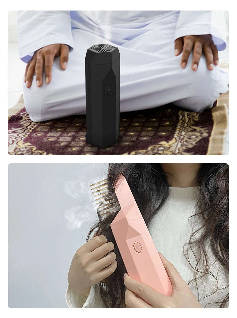 Electric Incense Burner with Extra Comb Head/White