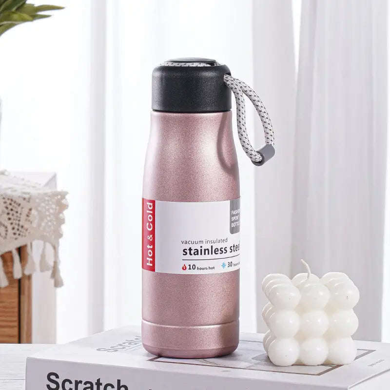 Elite Double Walled Travel Bottle/Rose Gold
