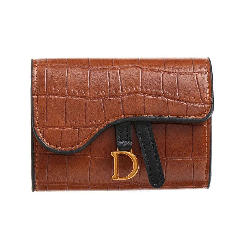 PU Croc Leather Style Women's Multi Card Wallet-GREEN