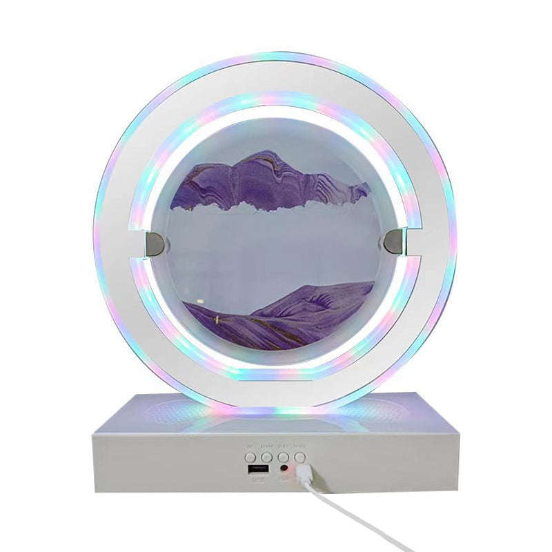 Quicksand Bluetooth Speaker Table Lamp-Blue