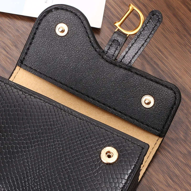 PU Croc Leather Style Women's Multi Card Wallet-GREEN