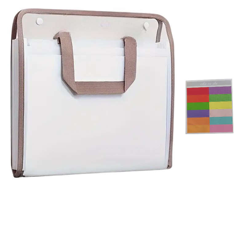 Transparent 13 Pocket A4 Carry Bag - Blue