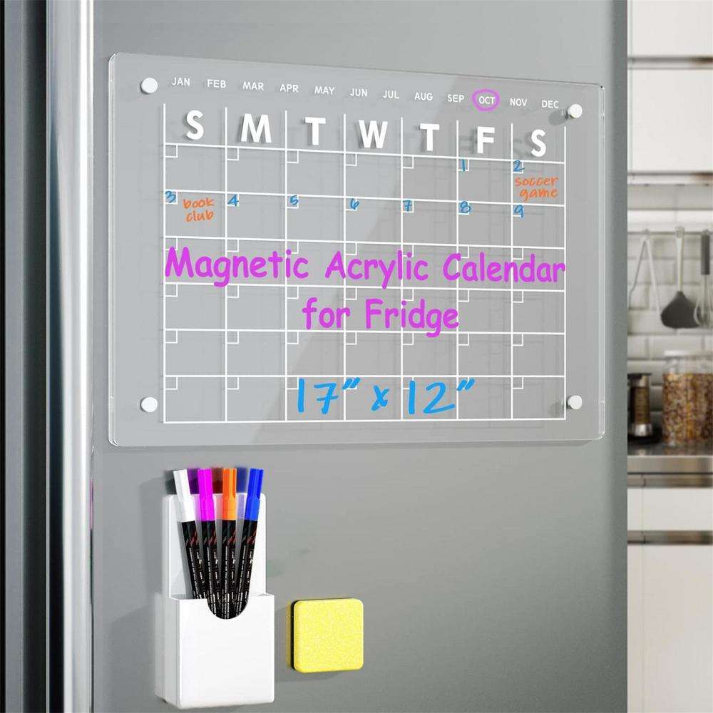 Magnetic Acrylic Fridge Calendar Planner