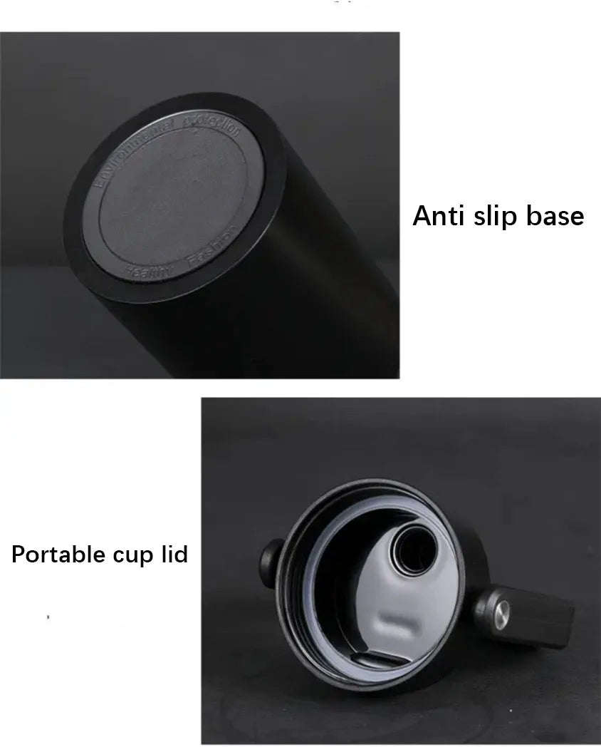 Multi-purpose Matte Finish Thermal Water Bottle -Black 2L