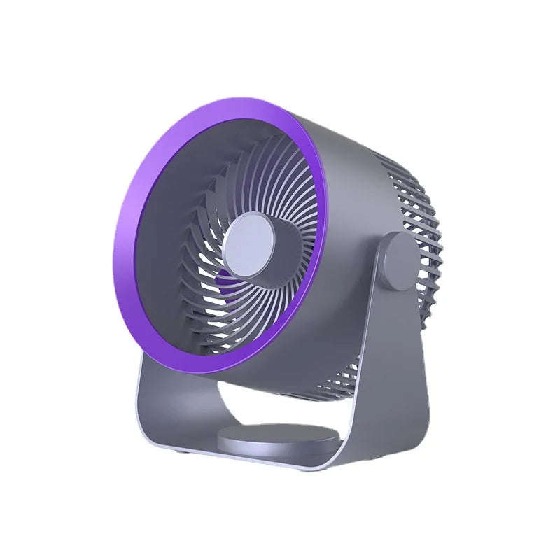 Rechargeable Portable Desktop Fan Ventilator/Grey