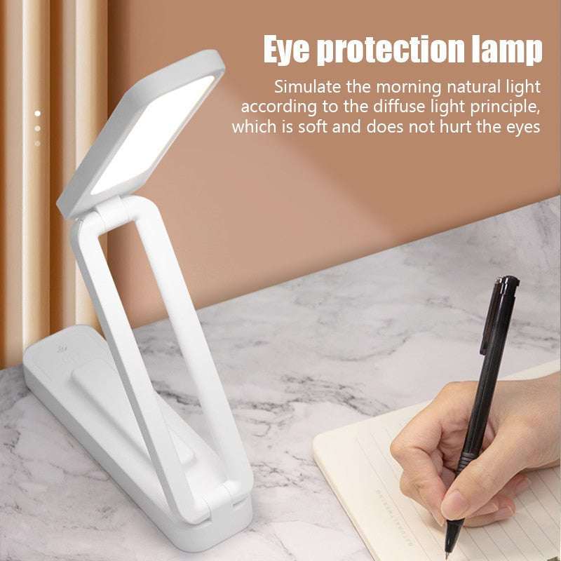Rechargeable Foldable Table Lamp-White