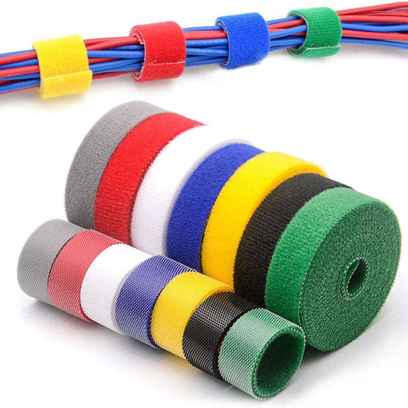 Reusable Hook and Loop Cable Straps-White