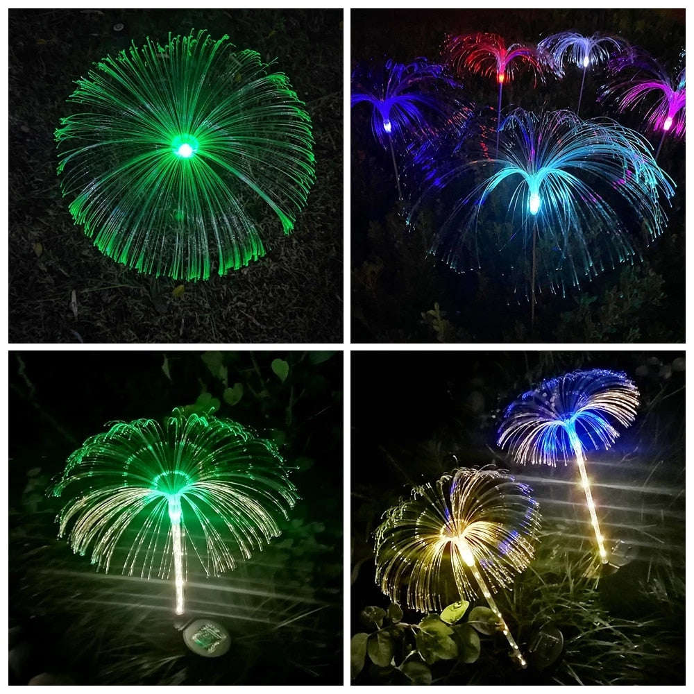 2 Pack Solar Garden Jellyfish Lights