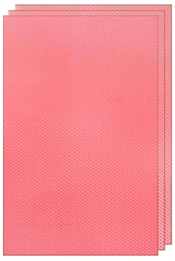 Anti-Slip Easy Clean Fridge Liners 4pc/Pink