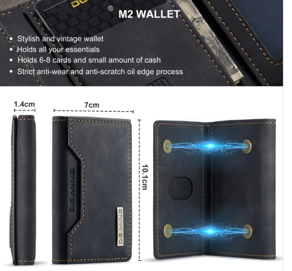 High End Magnetic Super Slim Wallet-Green