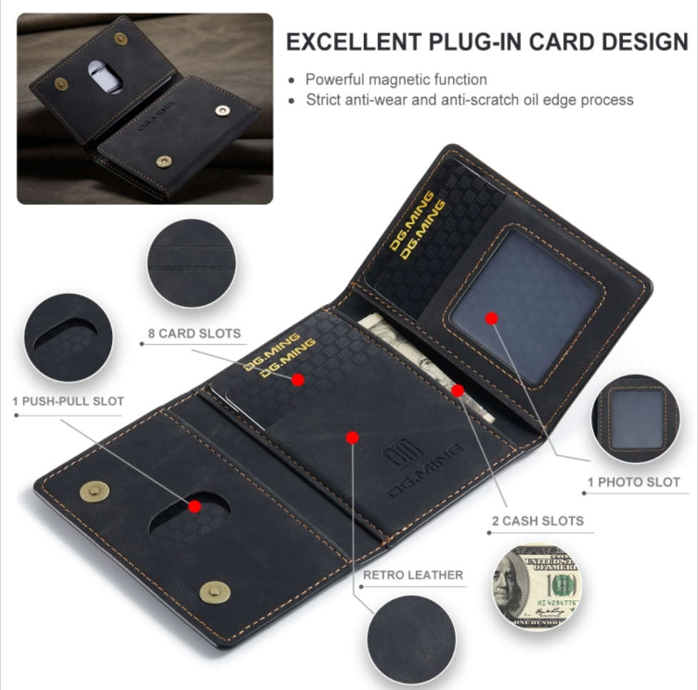 High End Magnetic Super Slim Wallet-Green