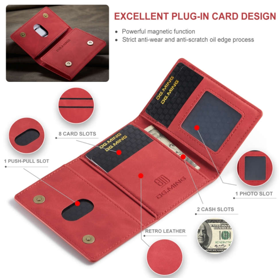 High End Magnetic Super Slim Wallet-Green