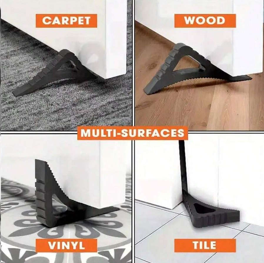 Multi-Angle Adjustable Door Stop-BLACK