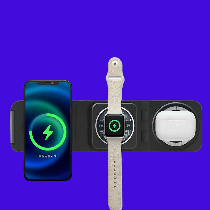 3 in wireless charger with Magsafe - Black