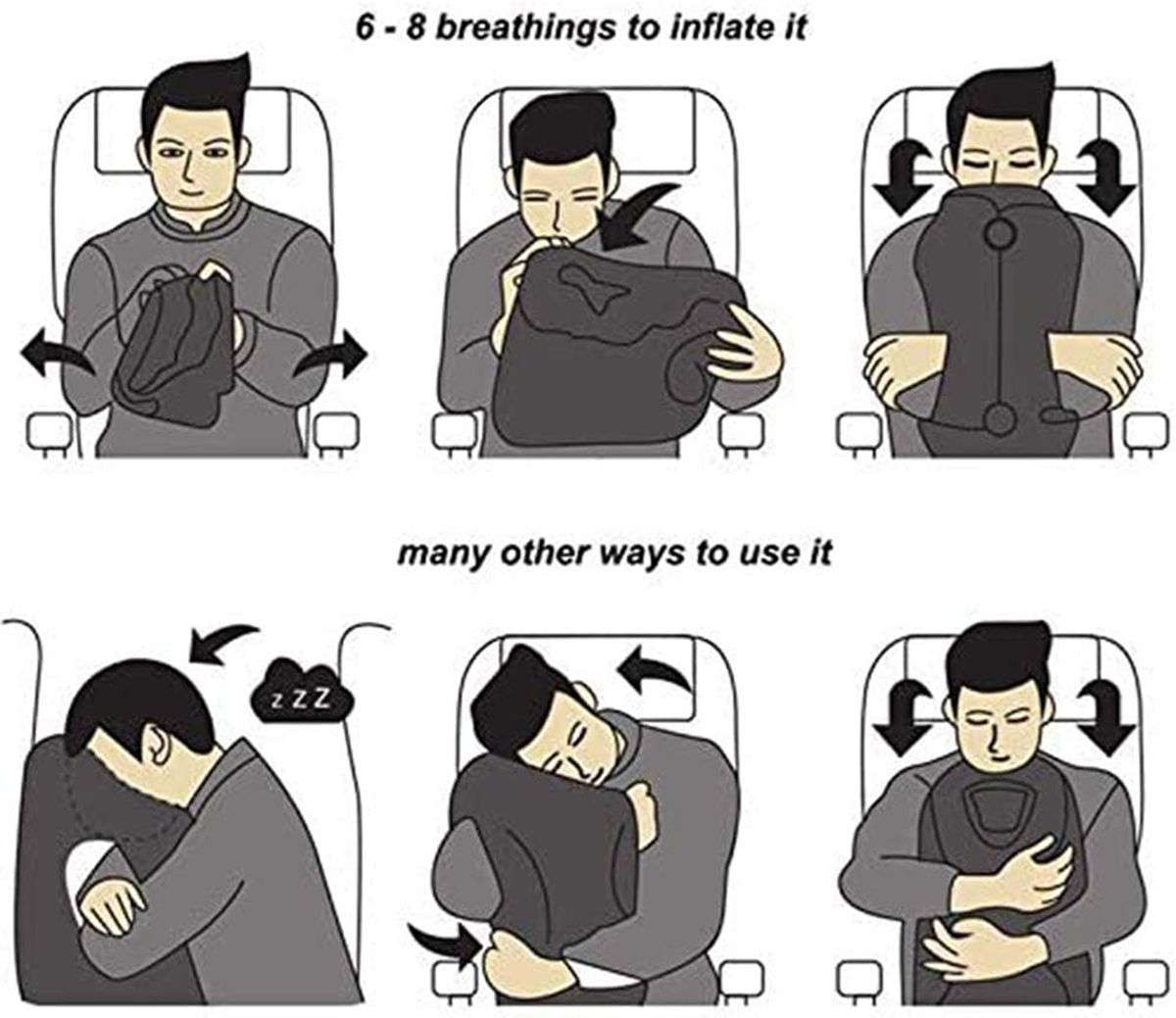 TravelNap - Inflatable Body Pillow