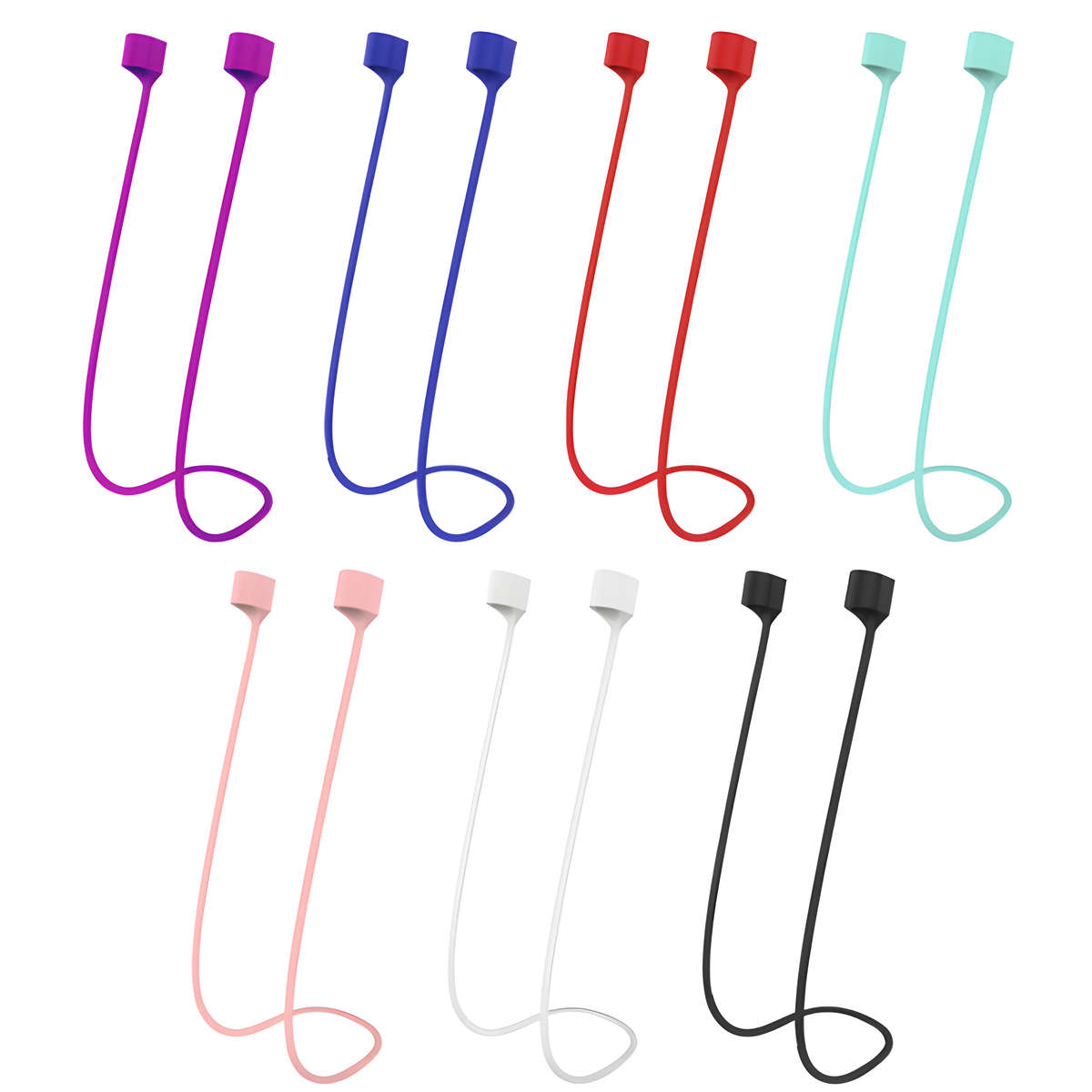 Silicone Earbud Strap - Blue