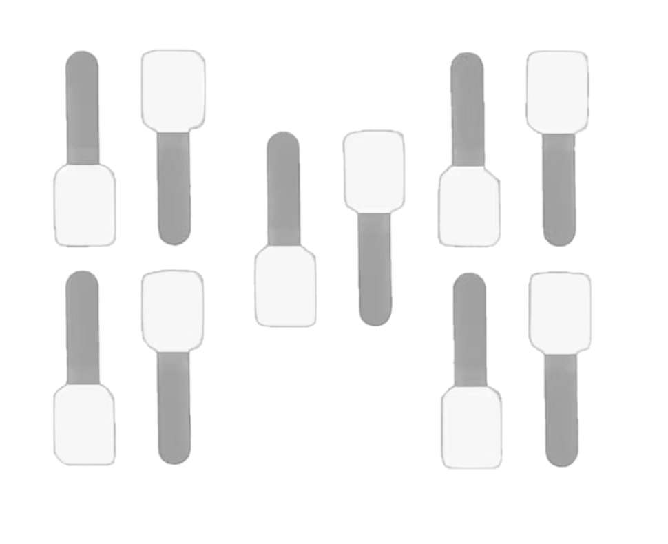 Velcro Cord Reusable Cable Ties with Mounting Adhesive - 10pc