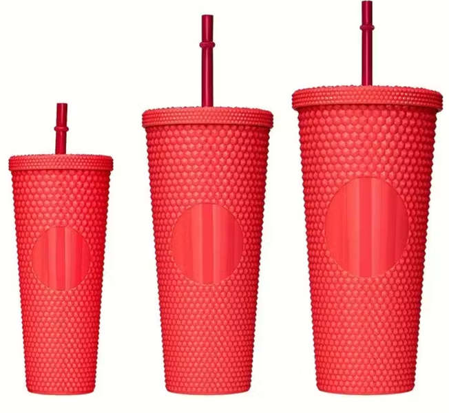 3PC Diamond Studded Super Cool Tumbler Set-Black