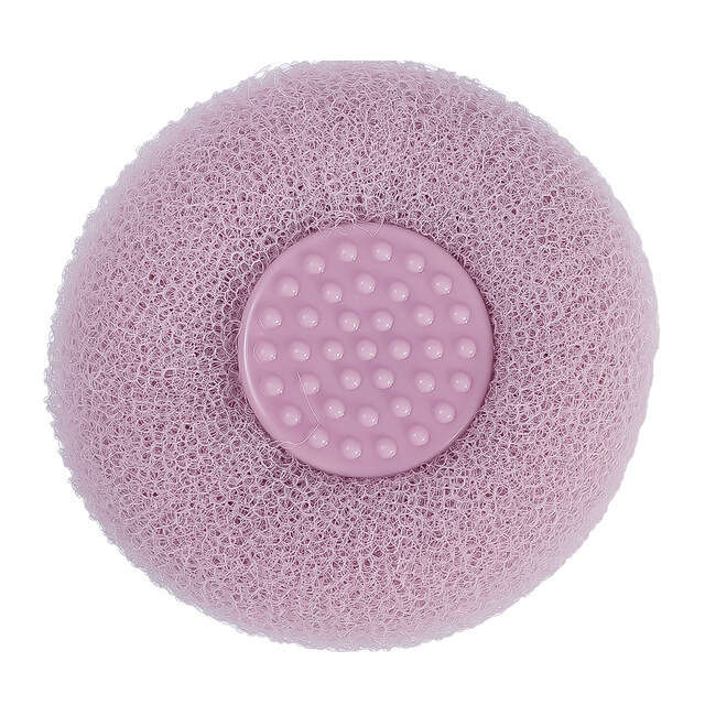 Body Loofahs  Shower Bath Exfoliating Scrubbers with Suction Cup - White