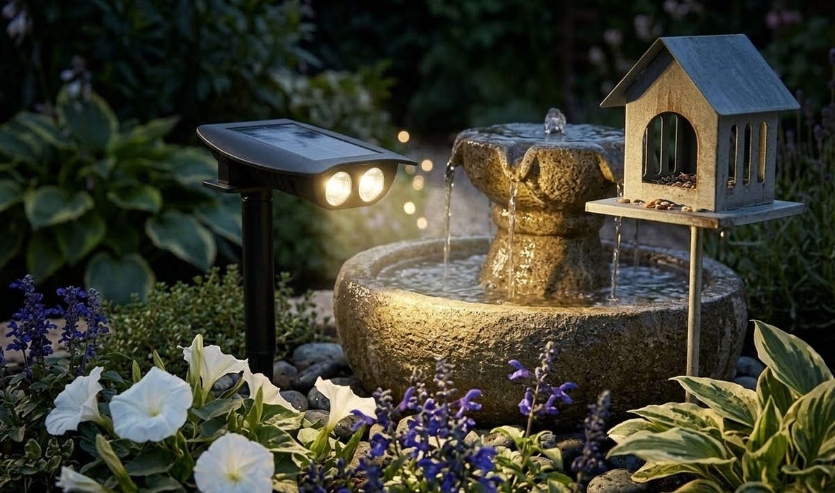 Solar Dual LED Showcase Lamp