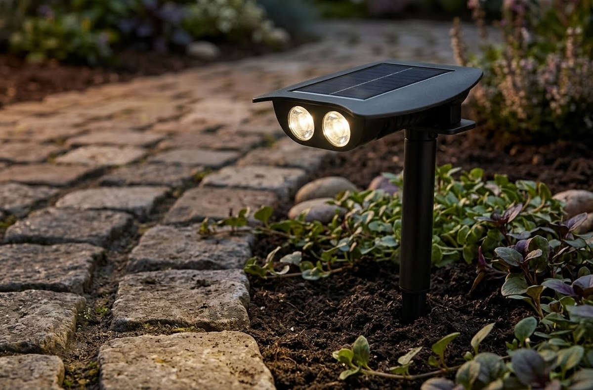 Solar Dual LED Showcase Lamp